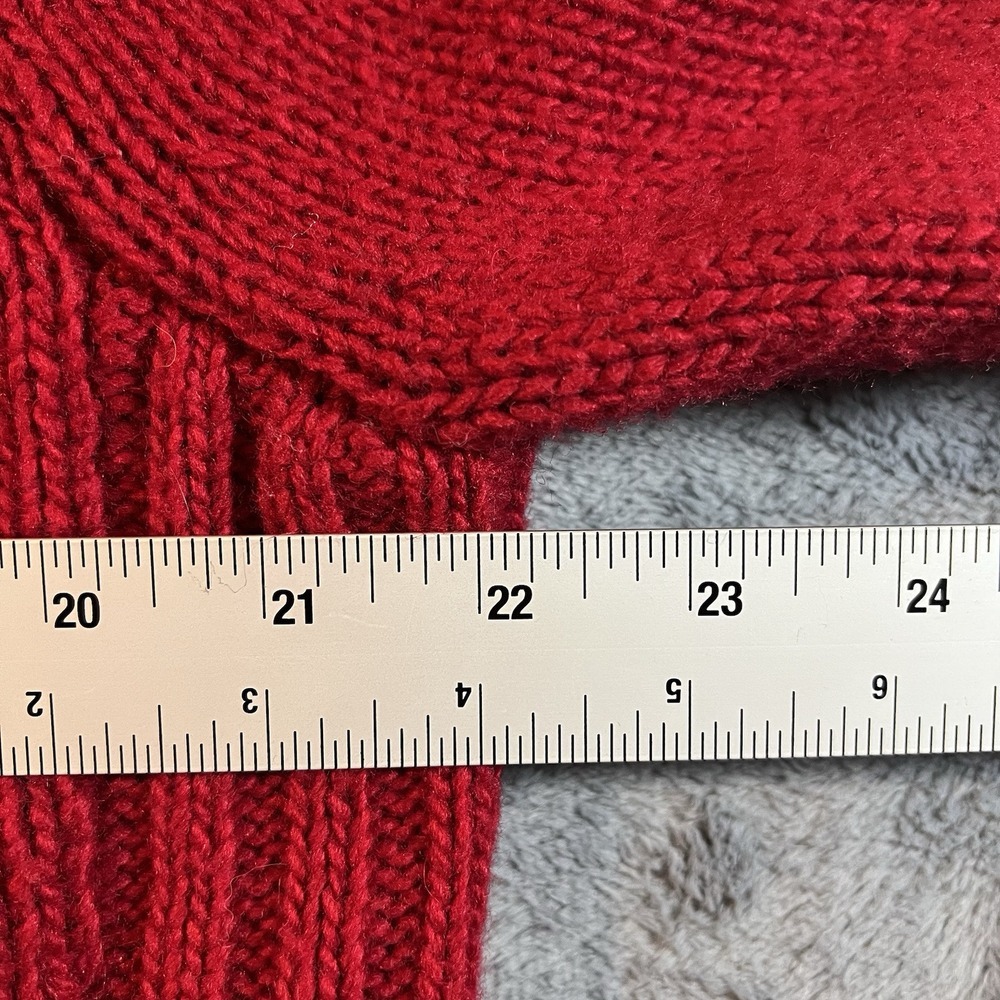 Eddie Bauer Collections Holiday'08 Wool Snowflake Hooded Cardigan Sweater‎ XXL - Picture 11 of 13